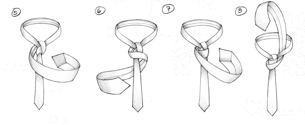 instrukcja wiazania krawatu wezel skrzyzowany Christensen cz2