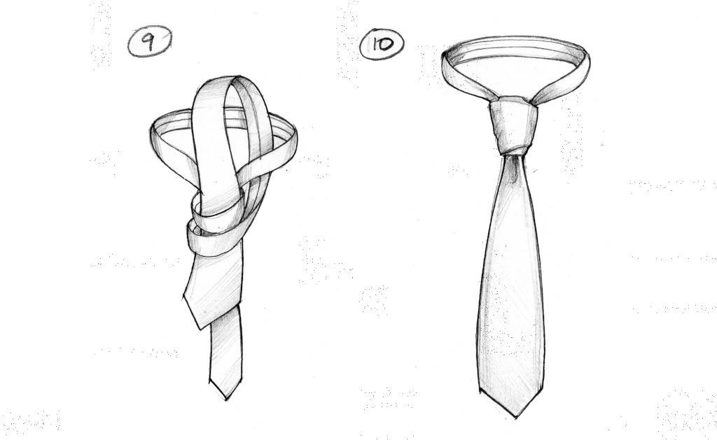 instrukcja wiazania krawatu wezel skrzyzowany Christensen cz1